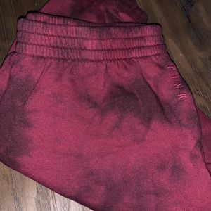 Pink and black Pink VS sweatpant large EUC